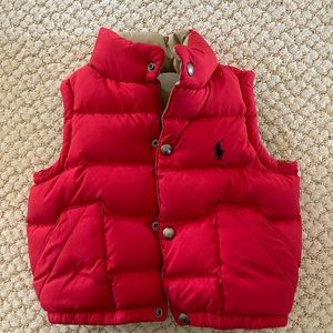Like new!  Polo down vest, 2T